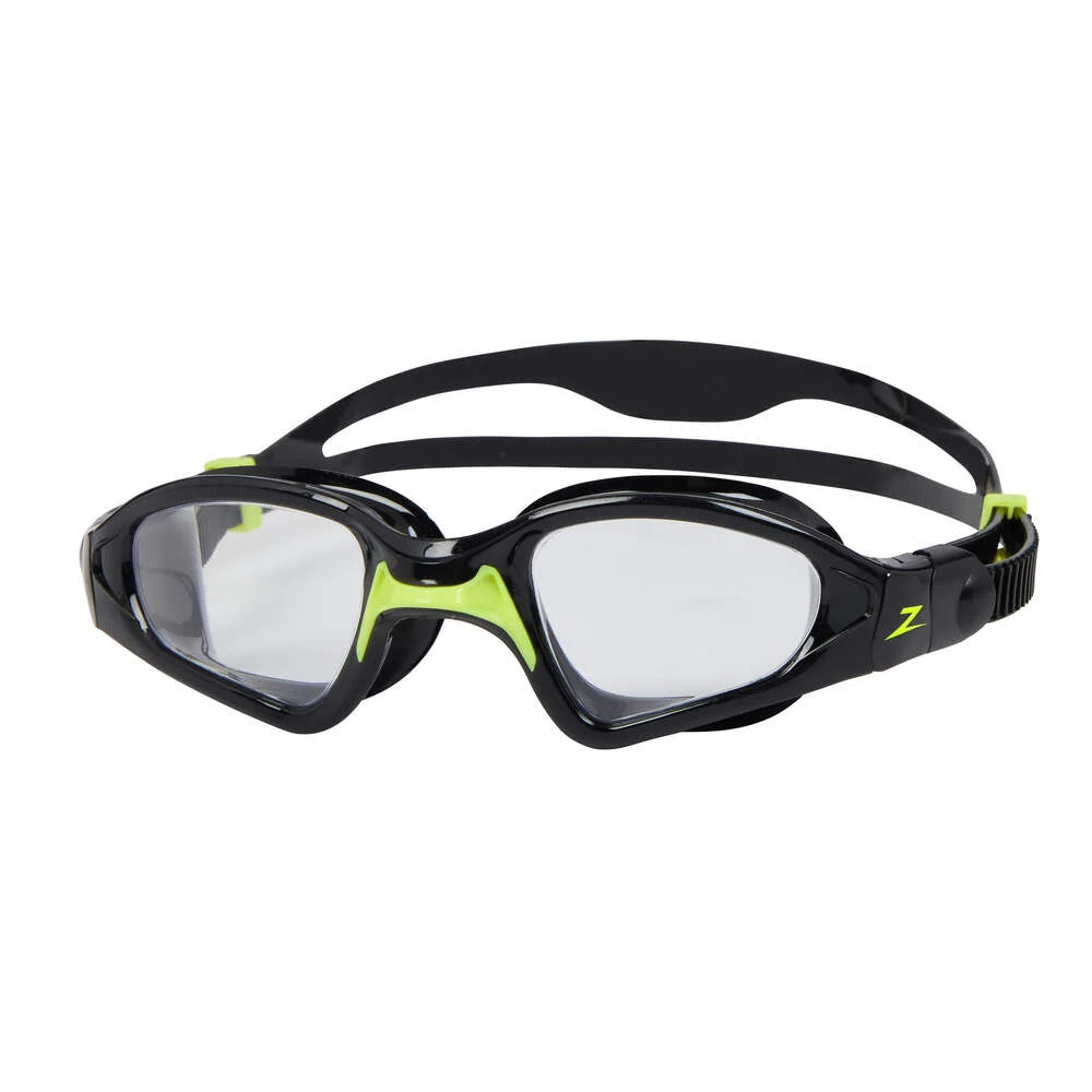Óculos de Natação Zoggs Spectra Lente Transparente - Preto e Limão