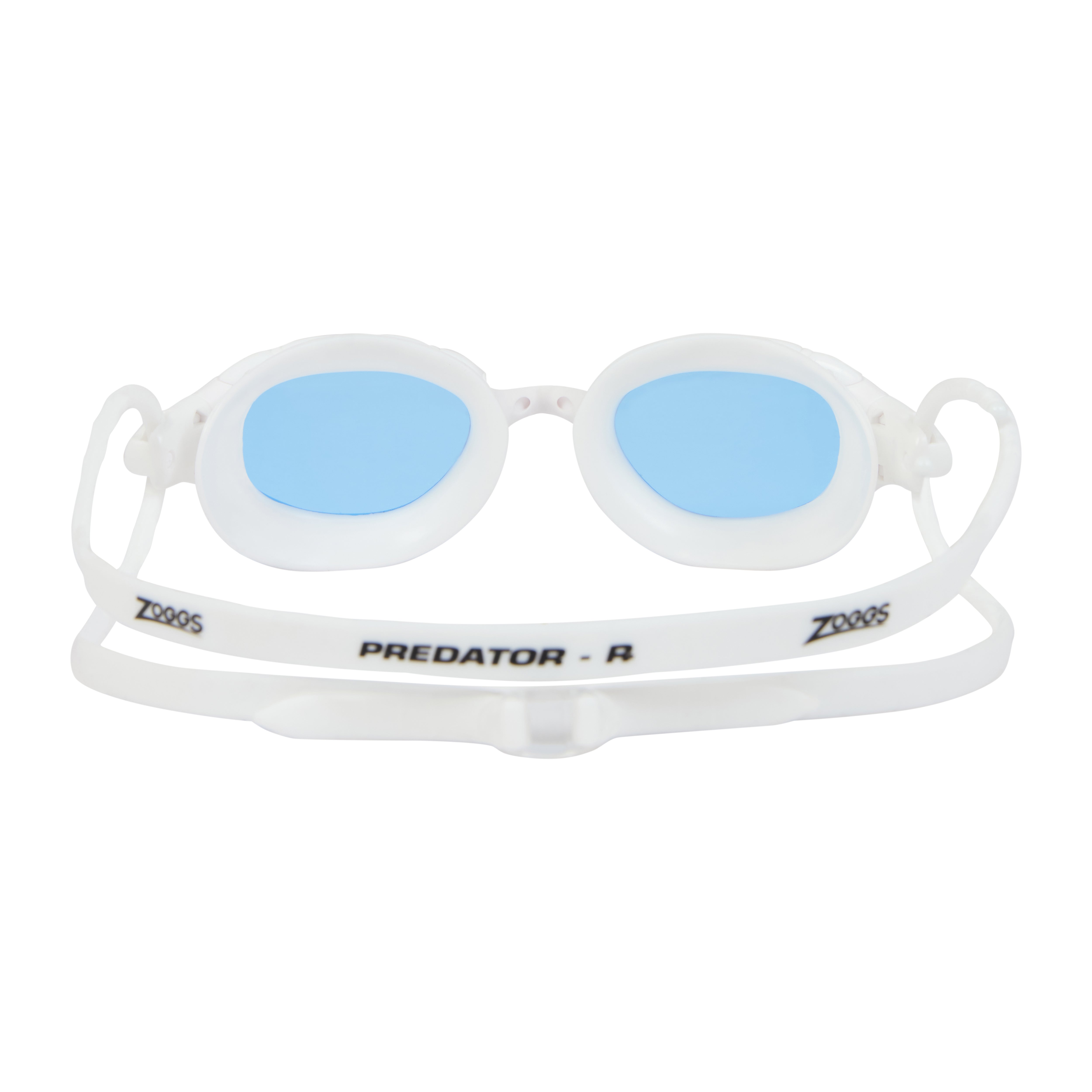 Óculos de Natação Zoggs Predator Lente Azul - Branco