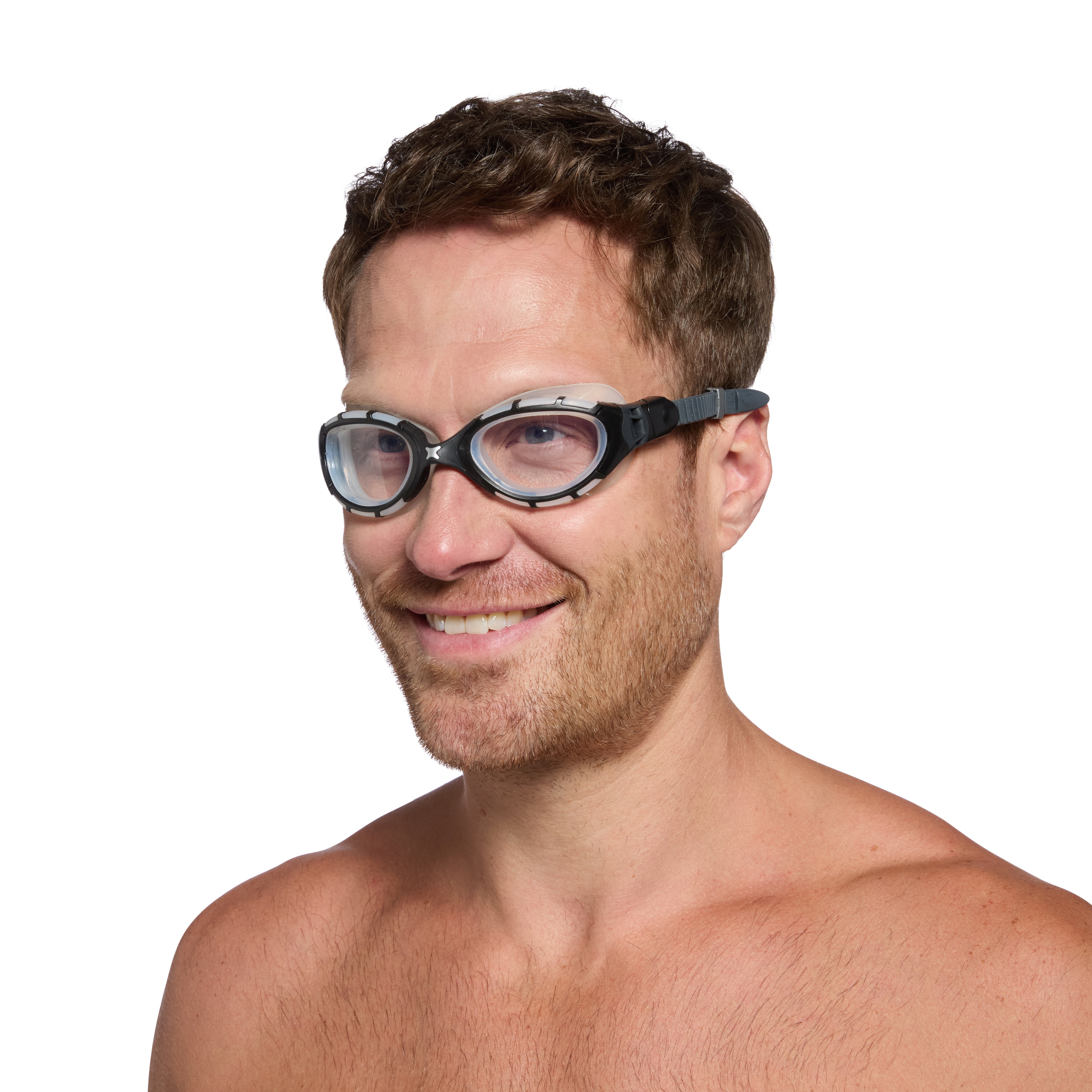 Óculos de Natação Zoggs Predator Flex Lente Transparente - Preto