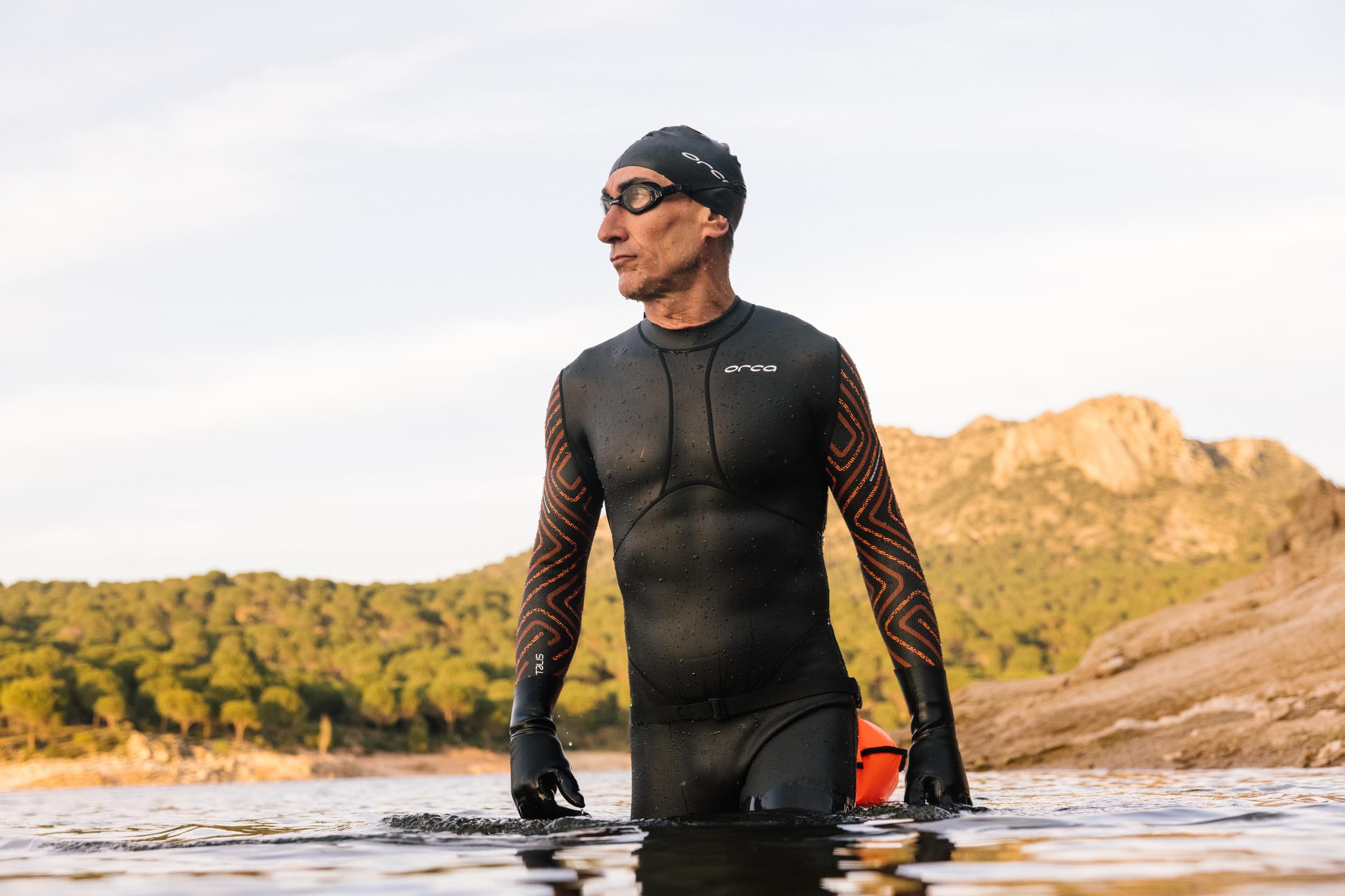 Óculos de Natação Orca Killa 180º Lente Transparente - Preto