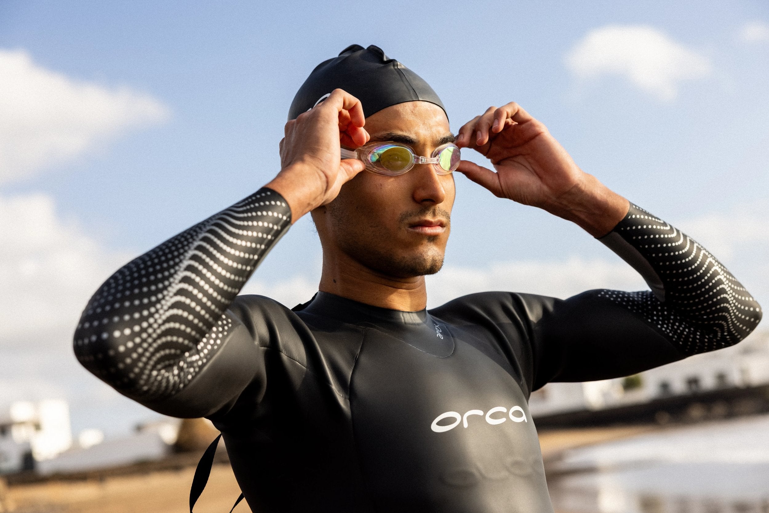 Óculos de Natação Orca Killa Speed Lente Espelhada - Branco