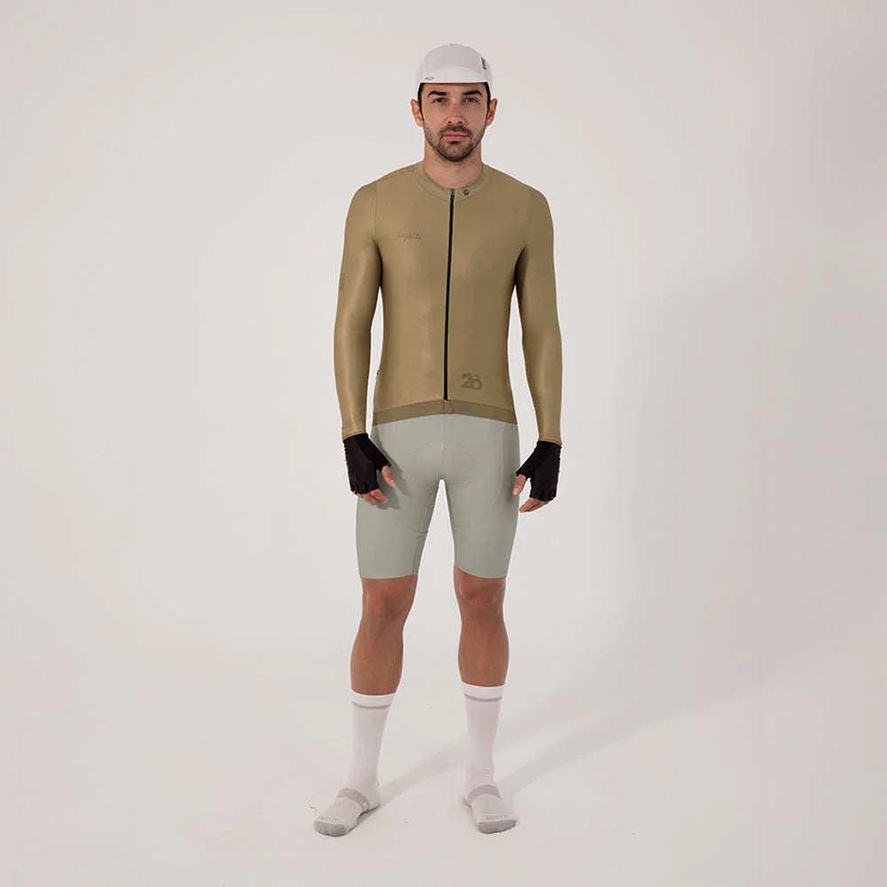 Camisa de ciclismo ML masc Safetti Essential Gold