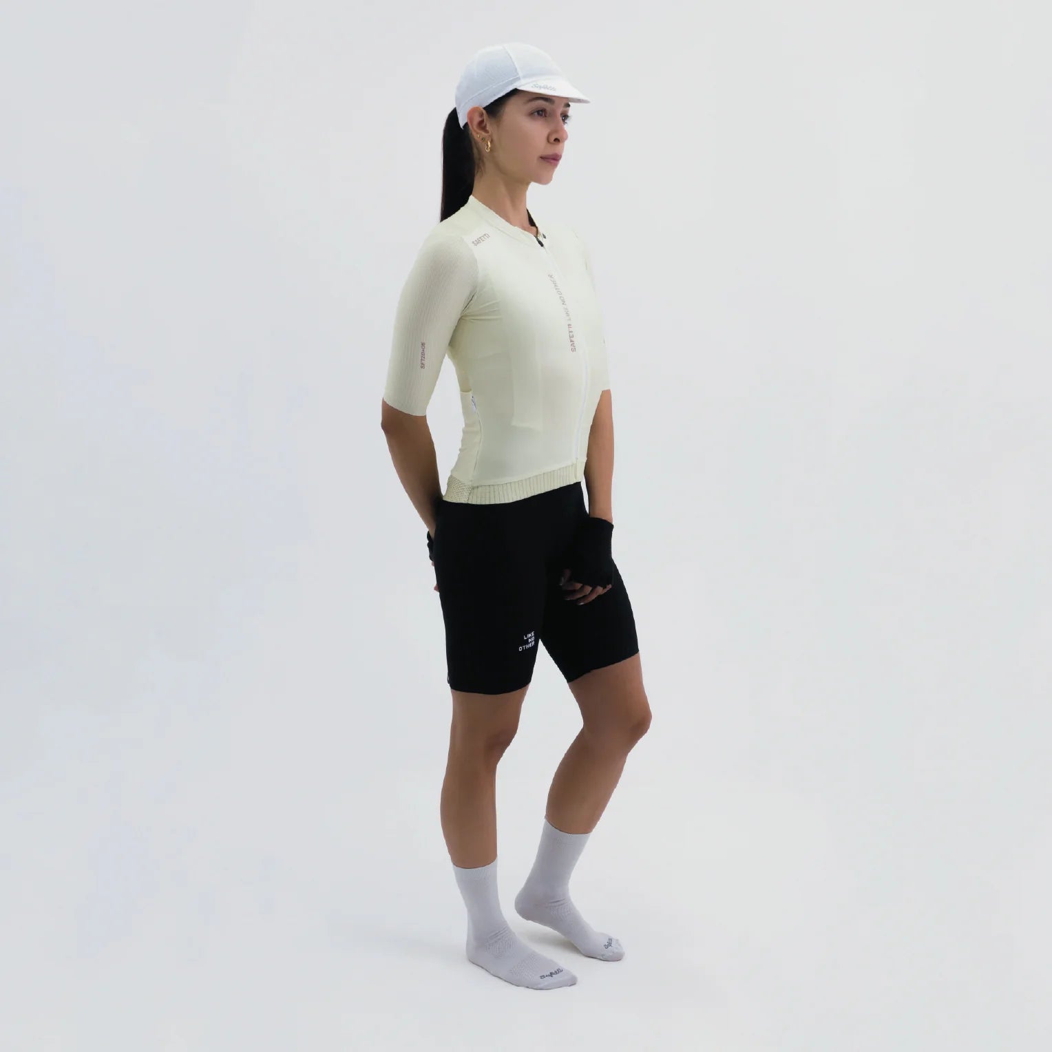 Camisa de ciclismo fem Safetti Latitude Melon