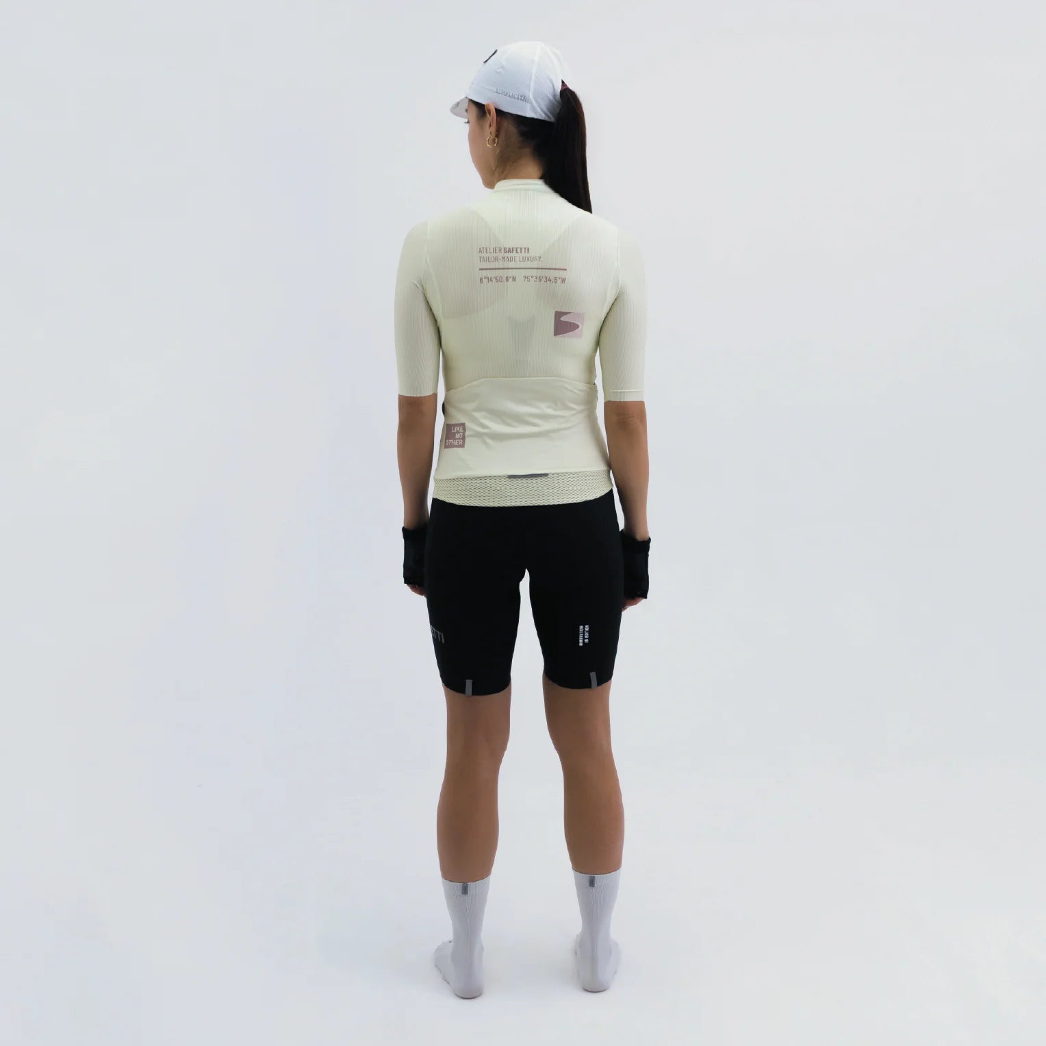 Camisa de ciclismo fem Safetti Latitude Melon