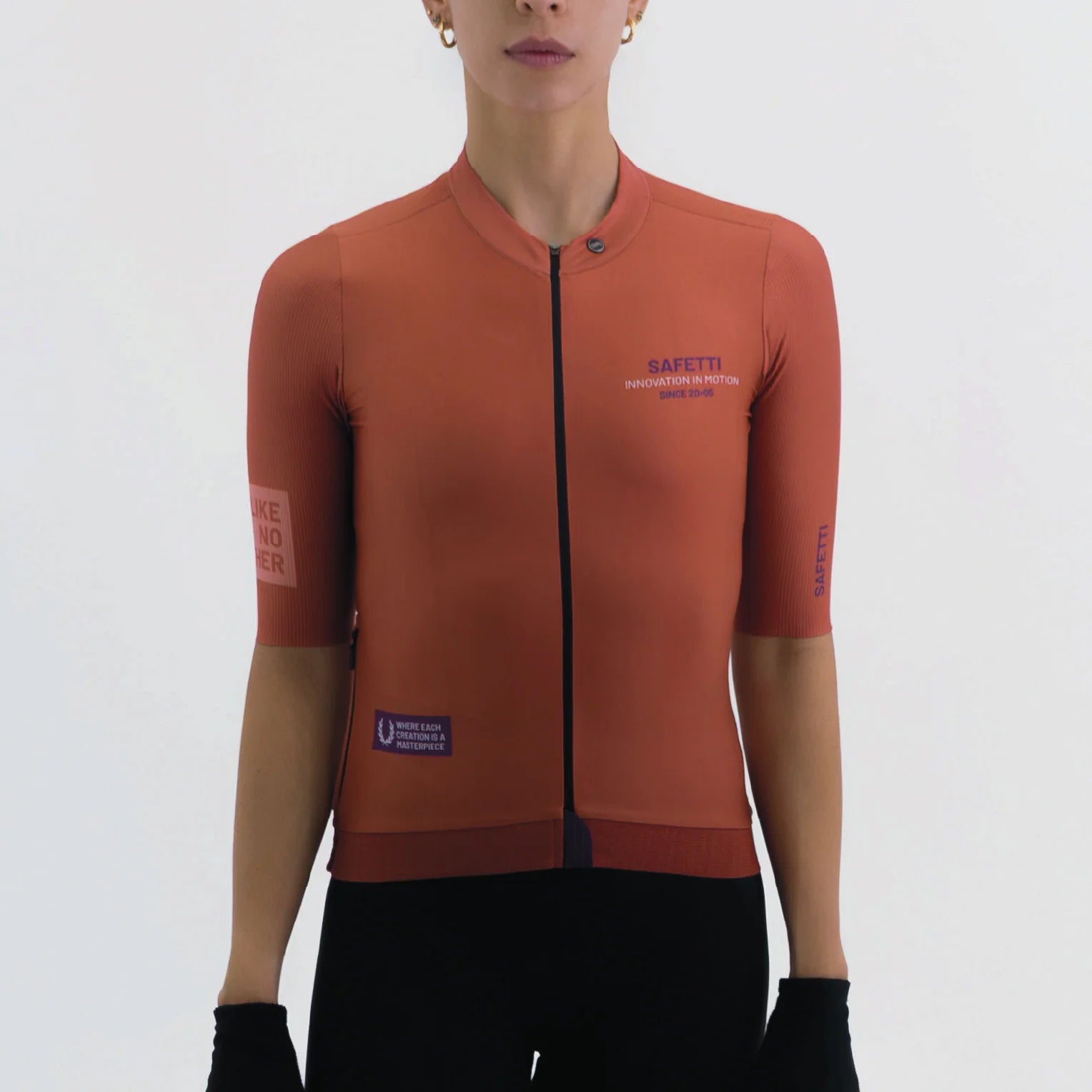 Camisa de ciclismo fem Safetti Latitude Brick