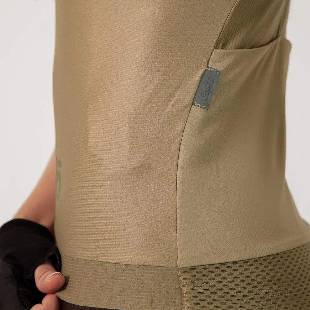 Camisa de ciclismo fem Safetti Essential Gold