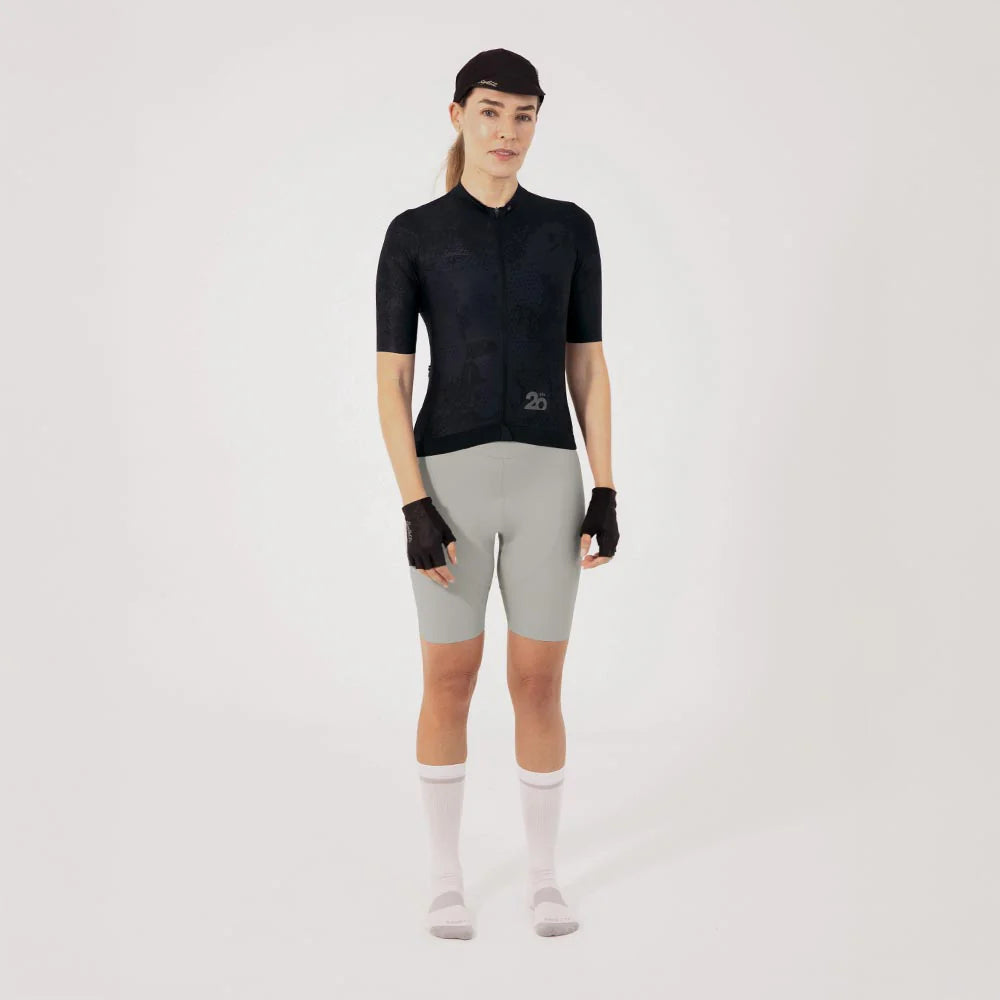 Camisa de ciclismo fem Safetti Essential Black