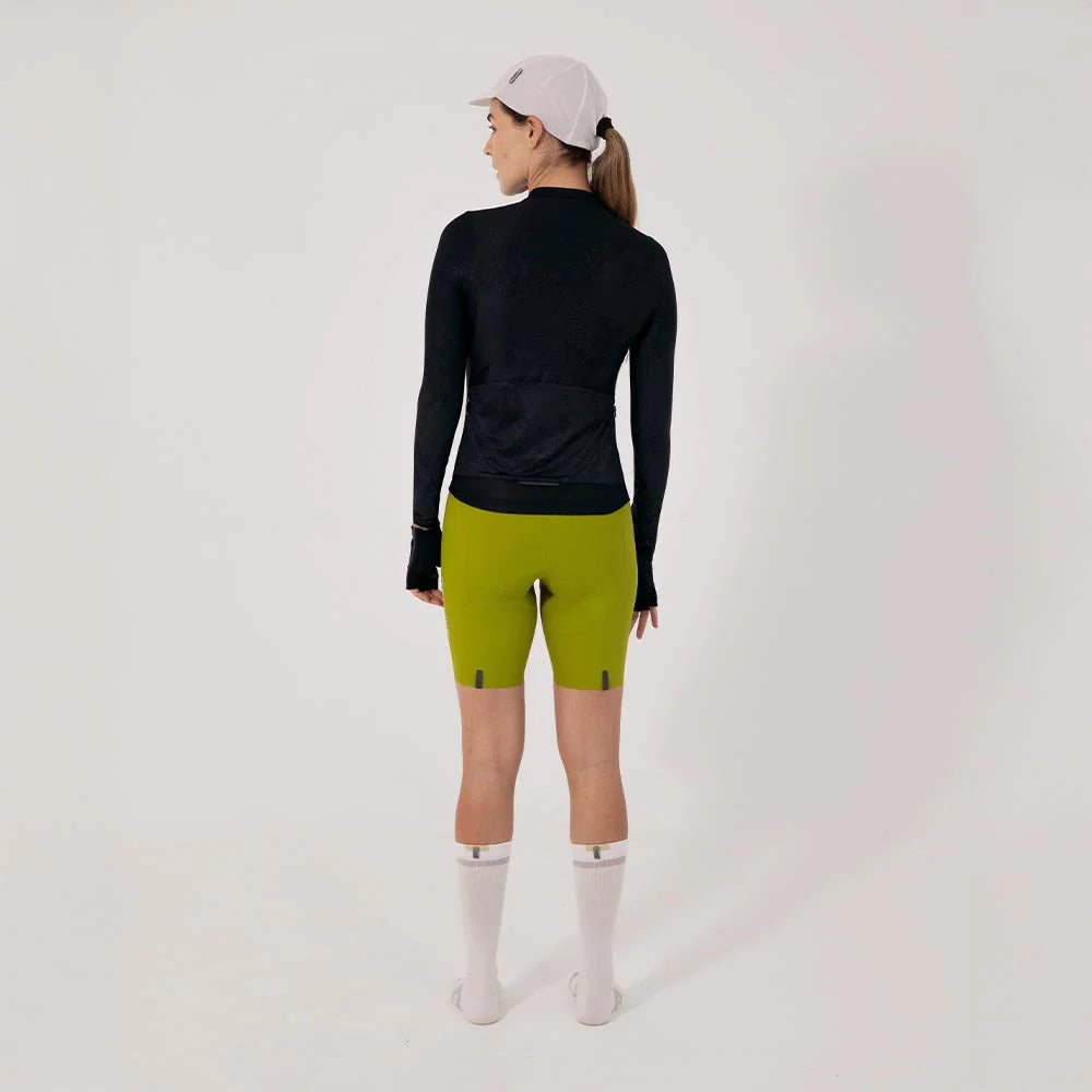 Camisa de ciclismo ML fem Safetti Essential Black