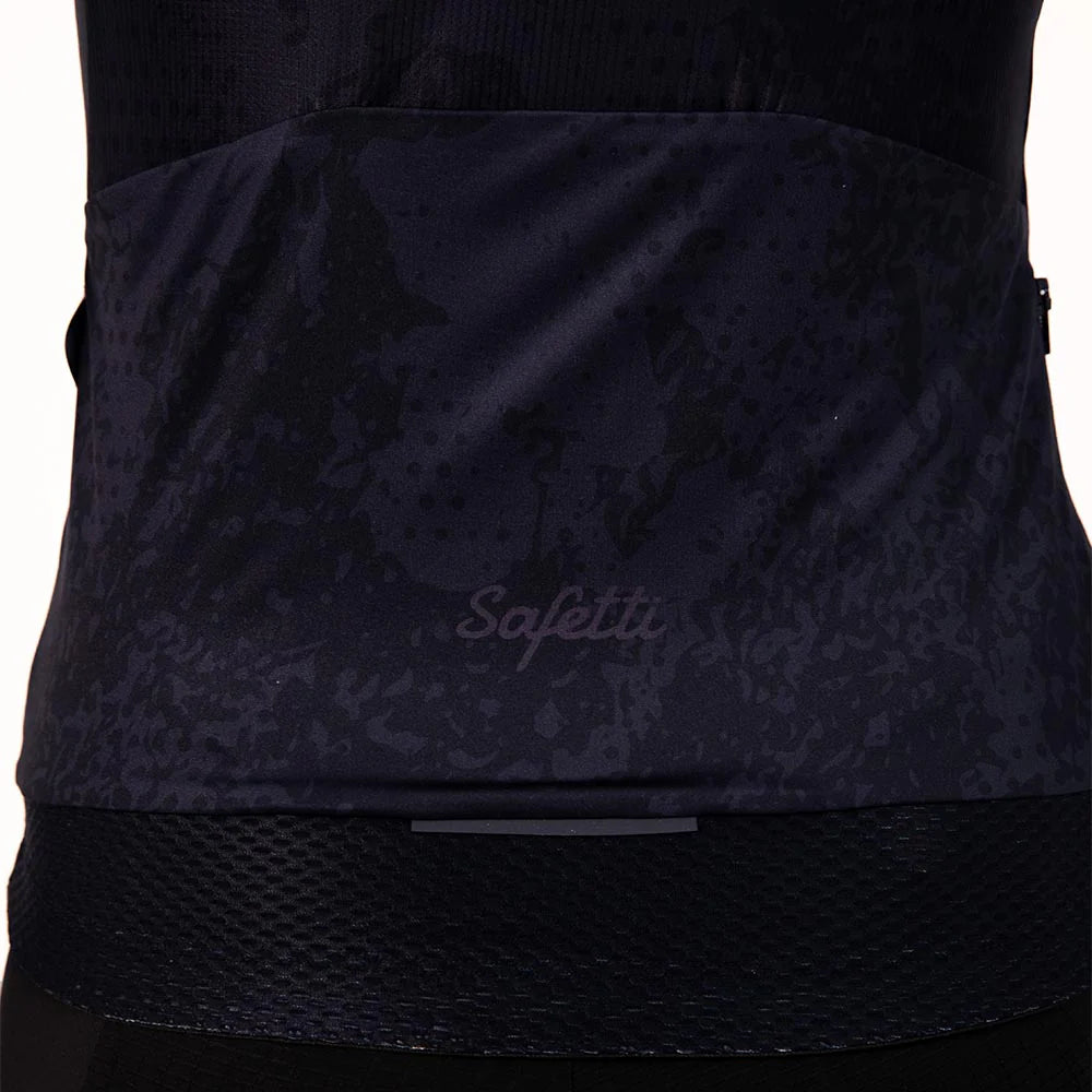 Camisa de ciclismo ML fem Safetti Essential Black