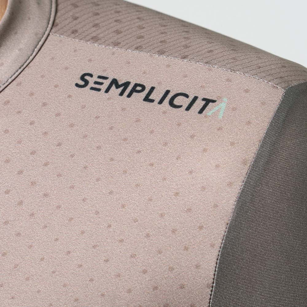 Camisa de ciclismo ML fem Safetti Semplicitá Avelã