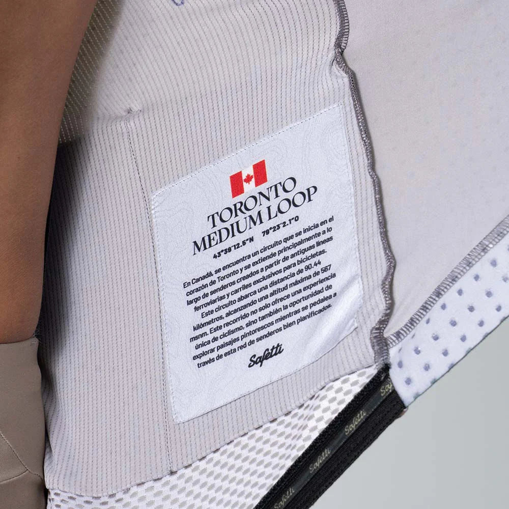 Camisa de ciclismo ML masc Safetti Semplicitá Avelã