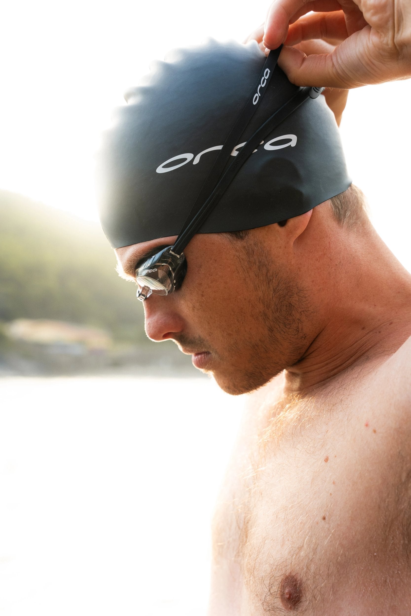 Óculos de Natação Orca Killa Speed Lente Transparente - Preto