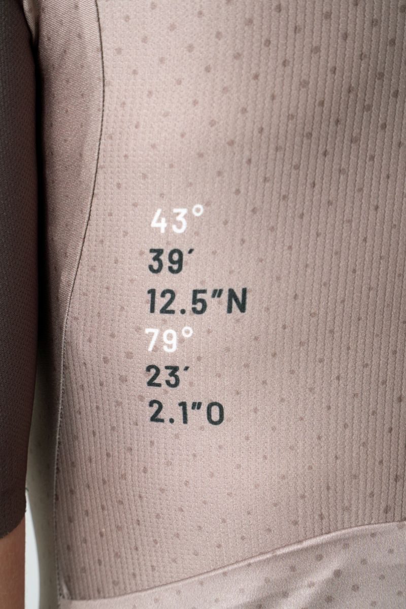 Camisa de ciclismo masc Safetti Semplicitá Avelã