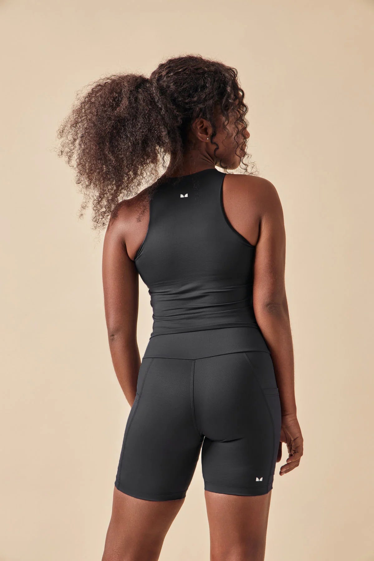Top-blusa de compressão Vimm preto