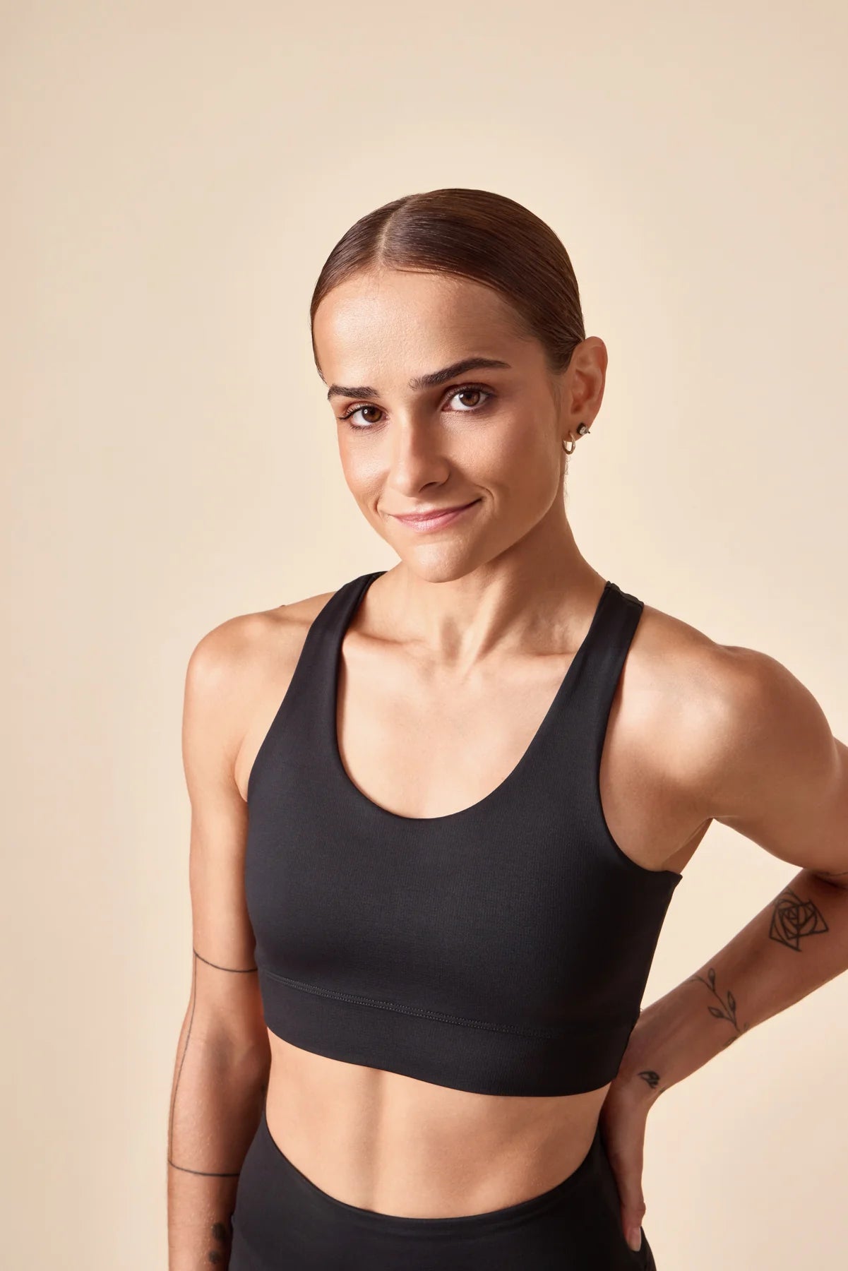 Top nadador de compressão Vimm preto