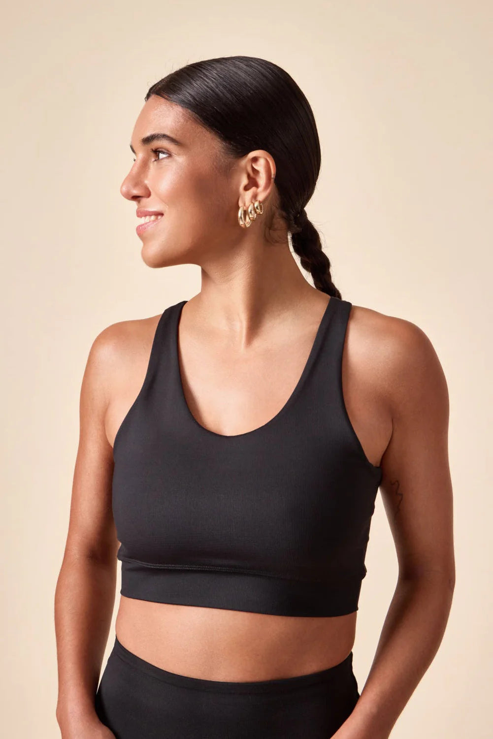 Top nadador de compressão Vimm preto