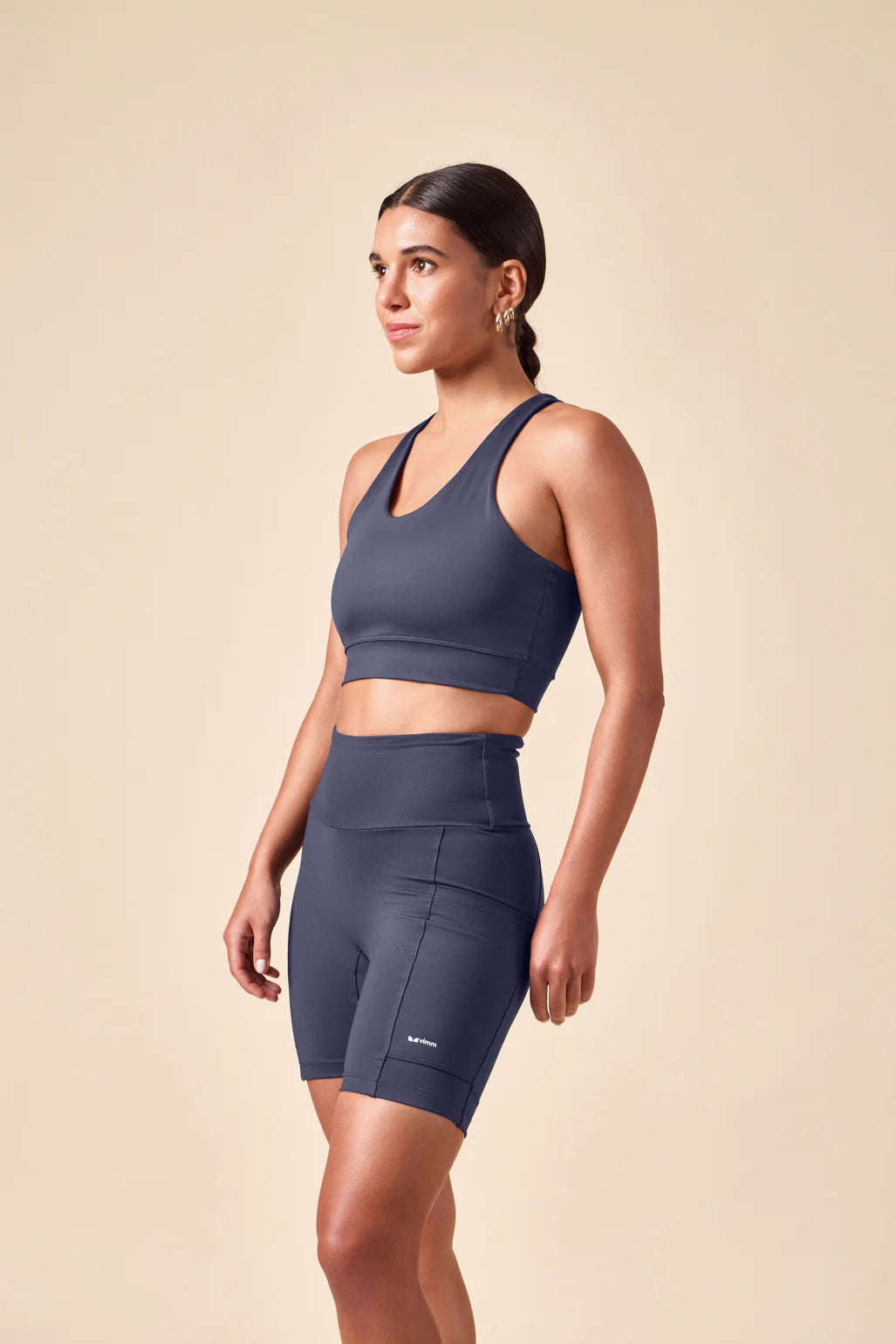 Top nadador de compressão Vimm marinho