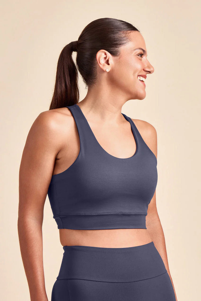 Top nadador de compressão Vimm marinho