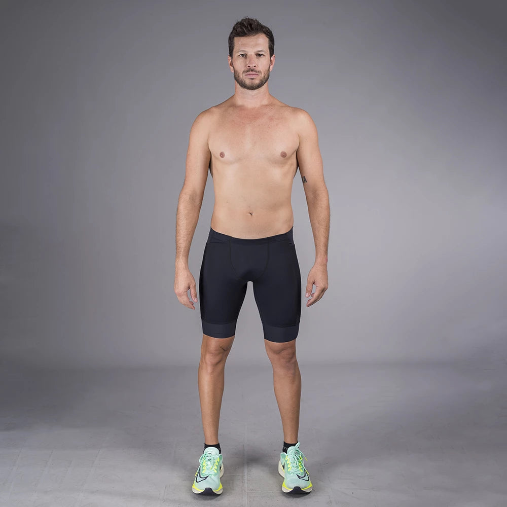 Bermuda Running Woom Carbon Black Masculino