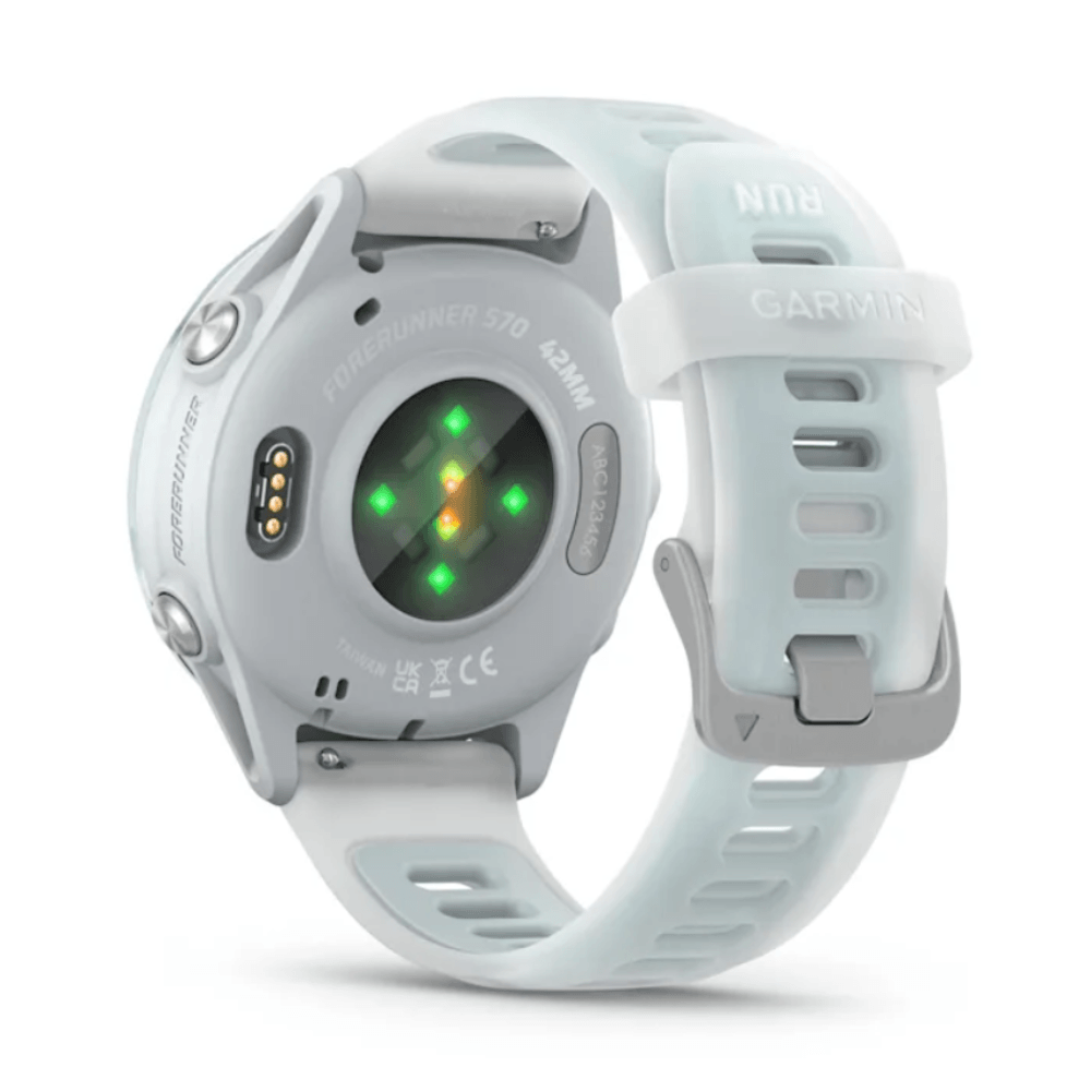 Relógio Garmin Forerunner 570 com Monitor Cardíaco de Pulso e GPS (42mm) - marfim