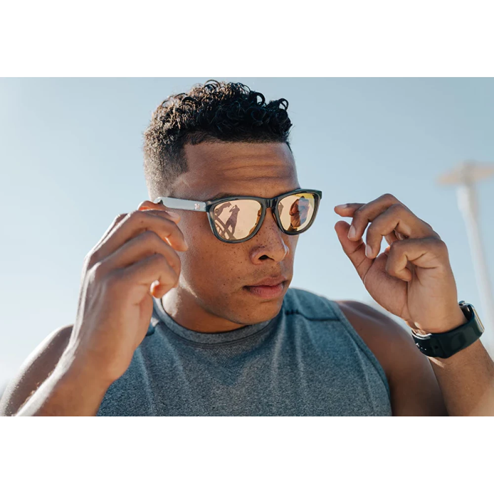 Óculos de Sol Knockaround Premiums Sport - Jelly Grey / Peach