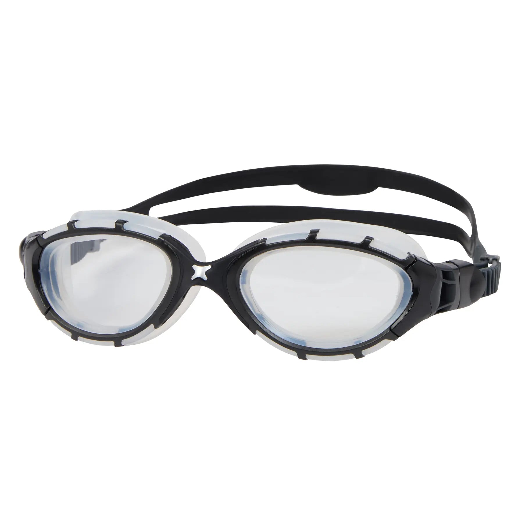 Óculos de Natação Zoggs Predator Flex Lente Transparente - Preto