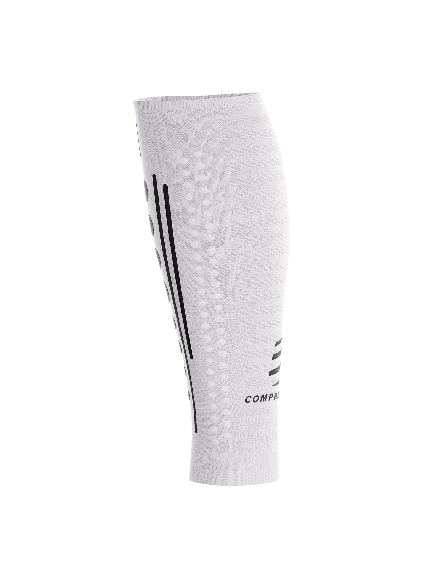 Canelito De Compressão Compressport R2 Aero 2.0 - branco com preto