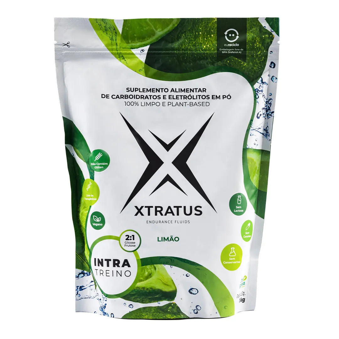 Xtratus Intratreino em Pó com Carboidratos e Eletrólitos Limão - 1kg