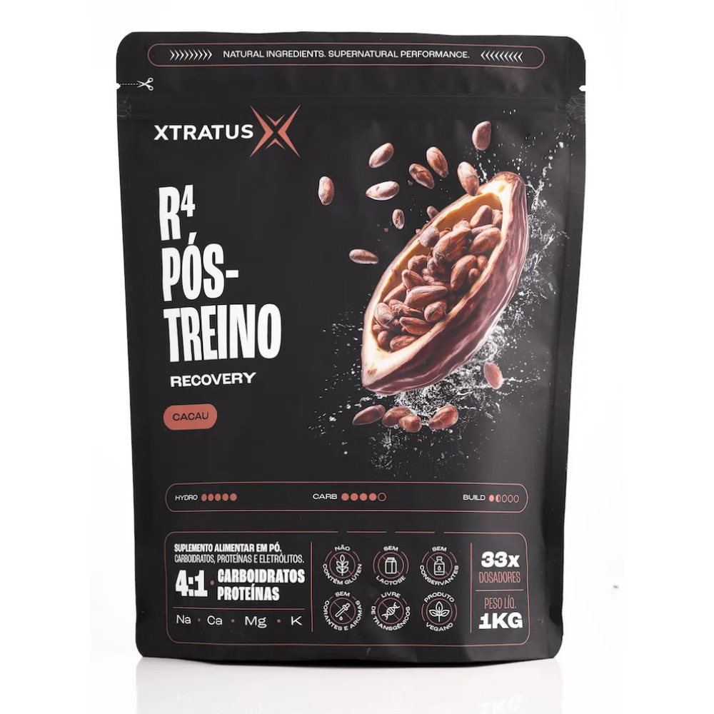 Xtratus Pós Treino 4:1 em Pó com Cacau - 1kg