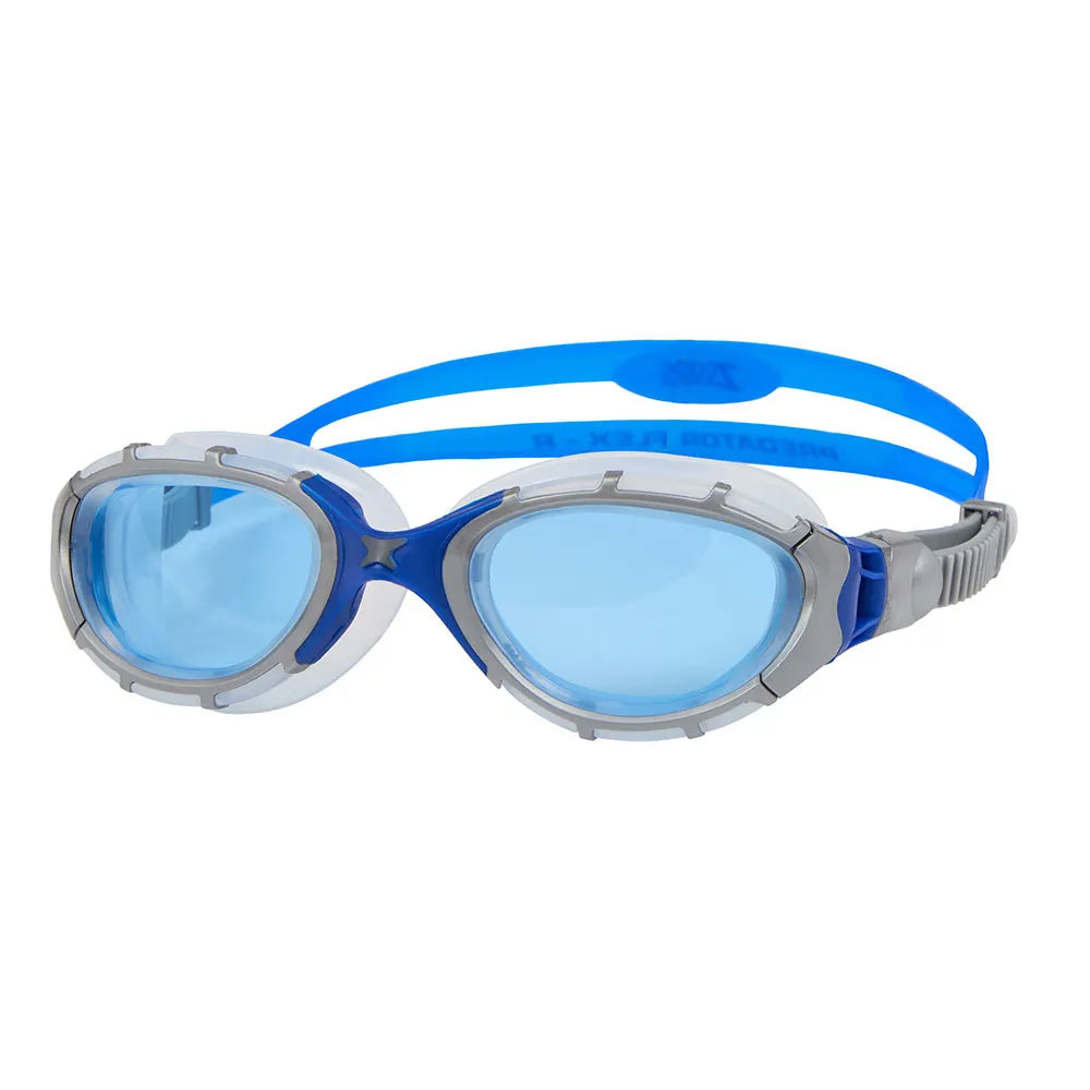 Óculos de Natação Zoggs Predator Flex Lente Azul - Cinza e Azul