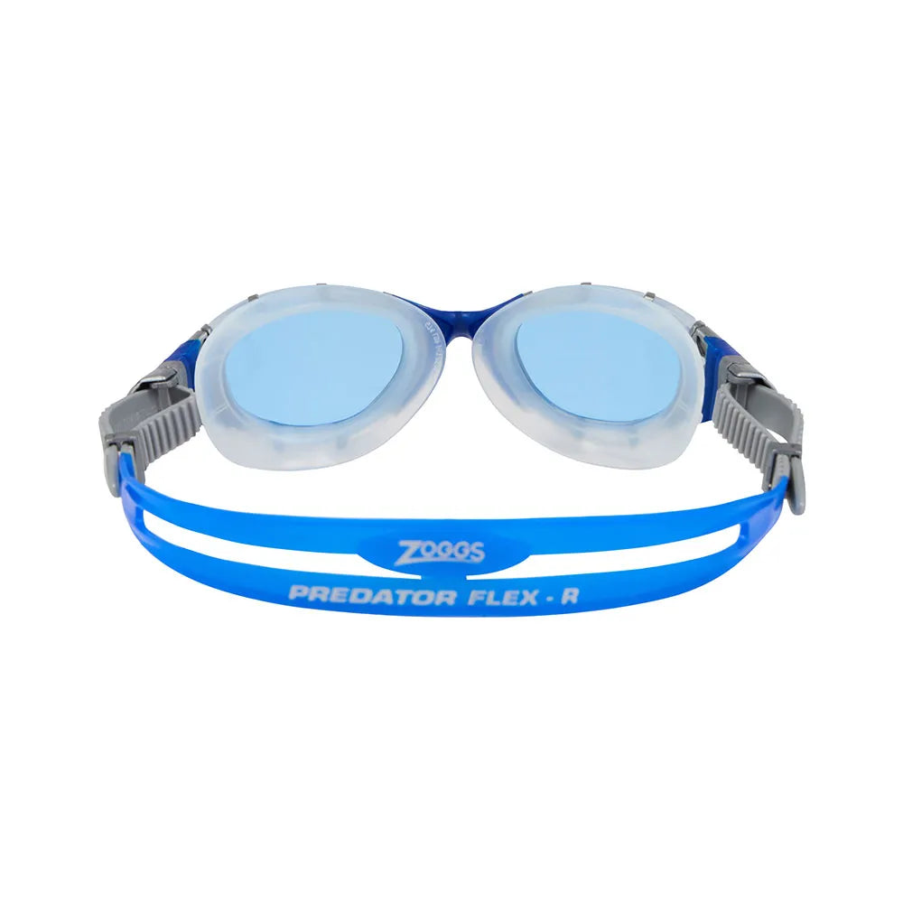 Óculos de Natação Zoggs Predator Flex Lente Azul - Cinza e Azul