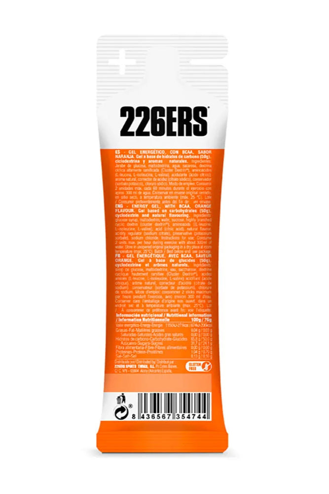 226ers High Energy Gel - Laranja BCAA