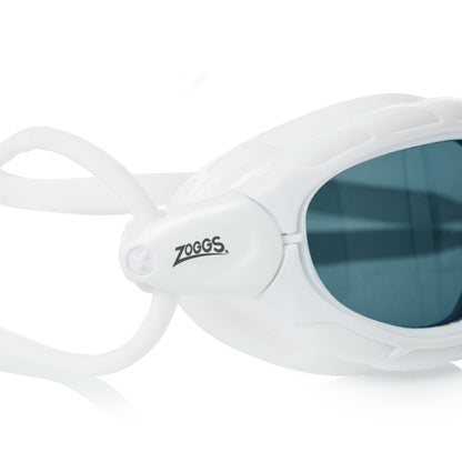 Óculos de Natação Zoggs Predator Lente Fumê - Branco