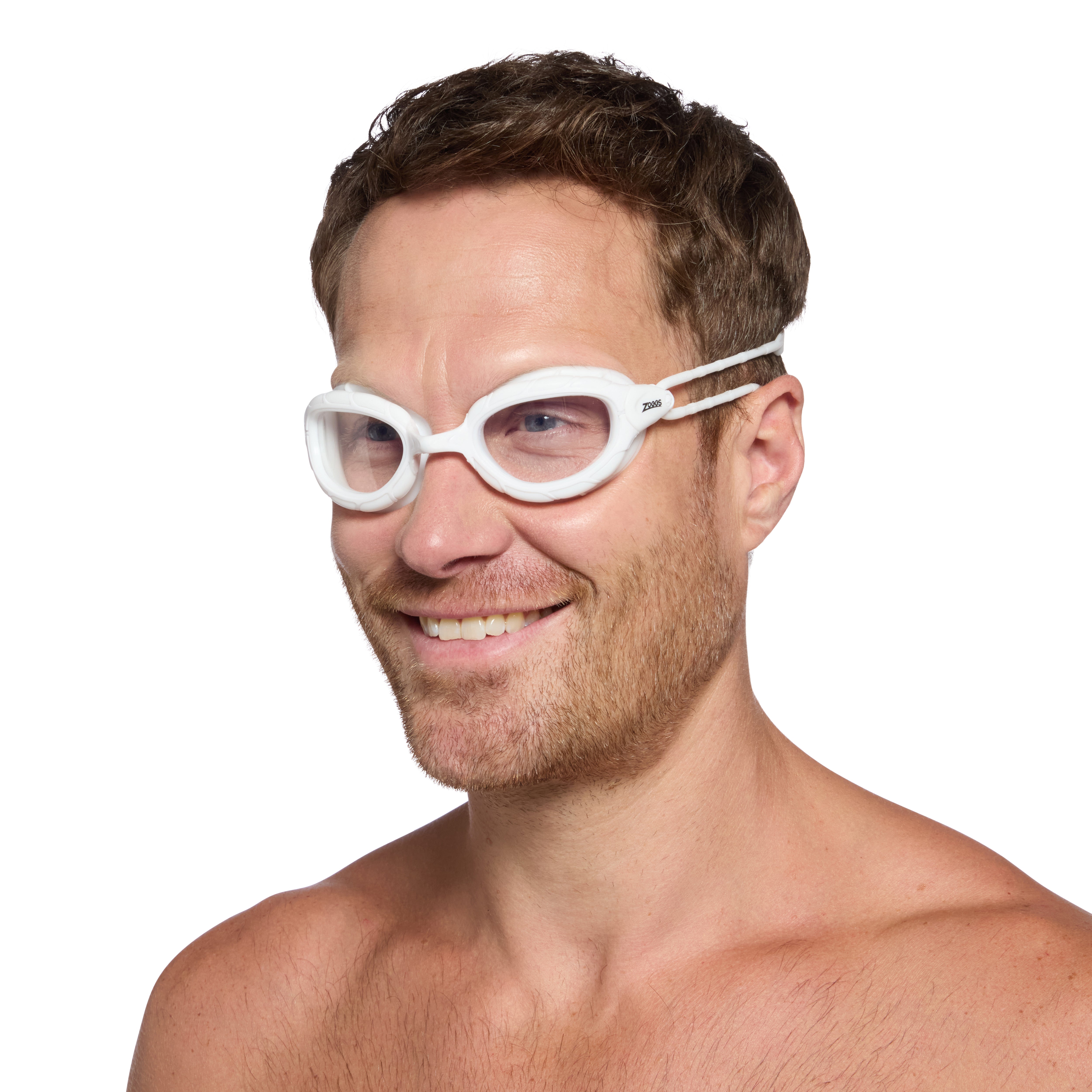 Óculos de Natação Zoggs Predator Lente Transparente - Branco