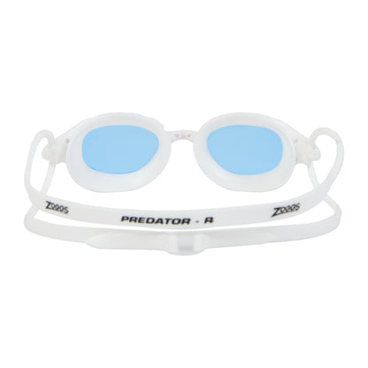 Óculos de Natação Zoggs Predator Lente Azul - Branco