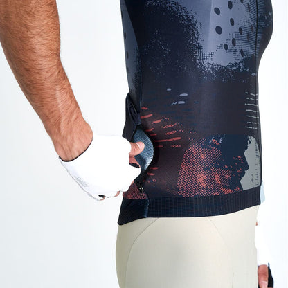 Camisa de ciclismo masc Safetti Mosaic