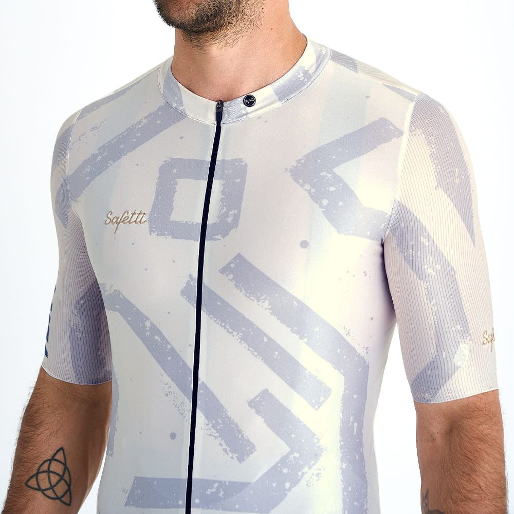 Camisa de ciclismo masc Safetti Engraved Grit
