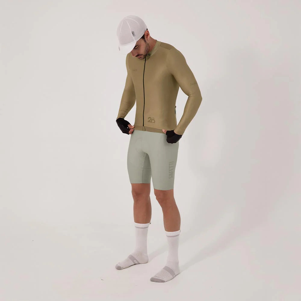 Camisa de ciclismo ML masc Safetti Essential Gold