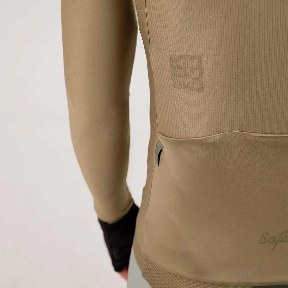 Camisa de ciclismo ML masc Safetti Essential Gold