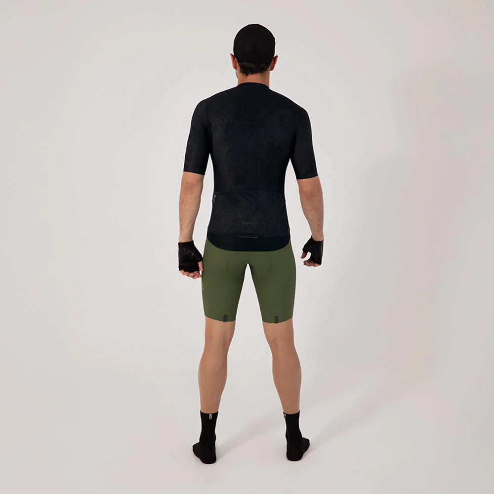 Camisa de ciclismo masc Safetti Essential Black