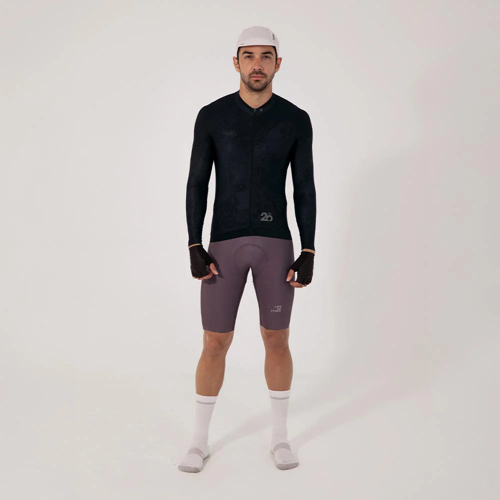 Camisa de ciclismo ML masc Safetti Essential Black