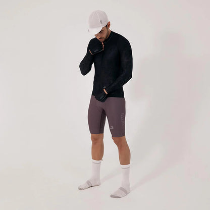 Camisa de ciclismo ML masc Safetti Essential Black