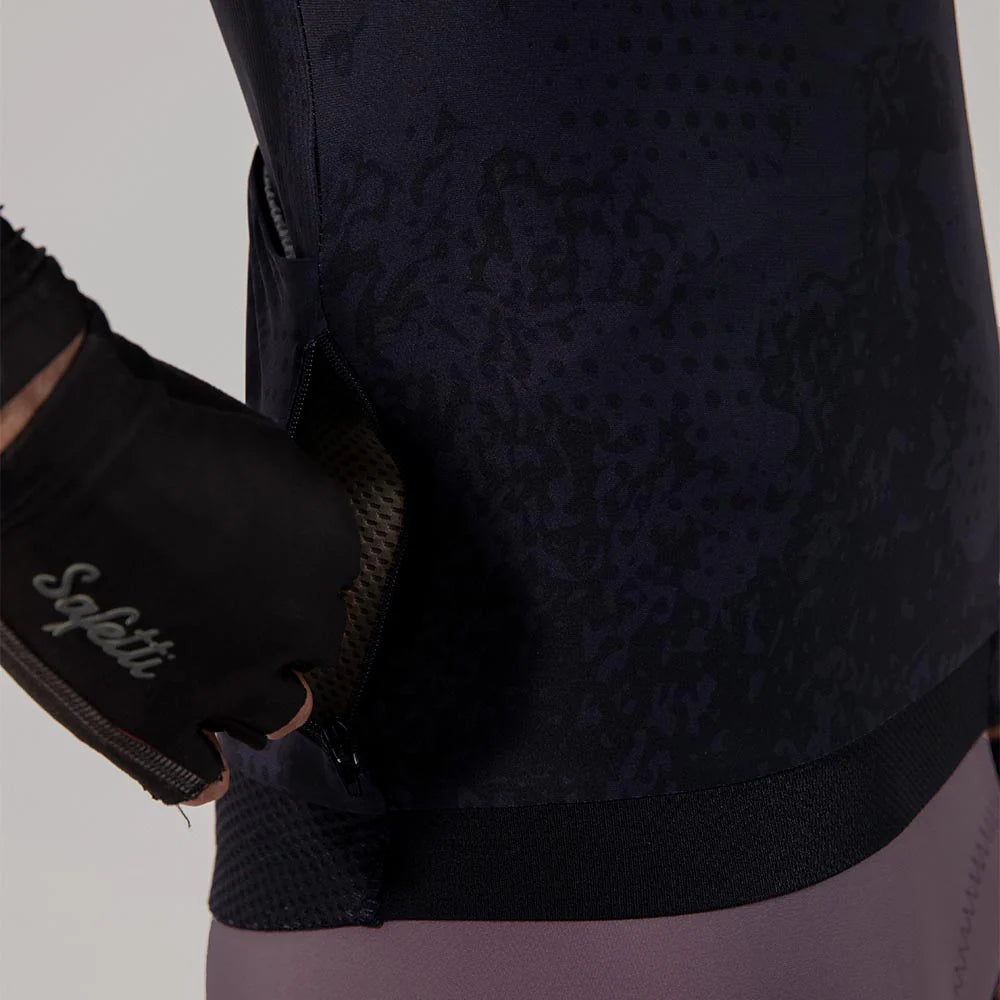 Camisa de ciclismo ML masc Safetti Essential Black