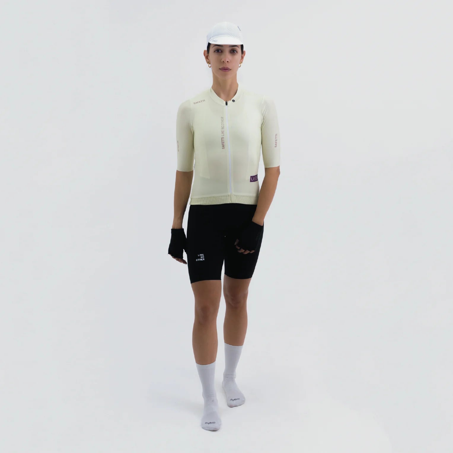 Camisa de ciclismo fem Safetti Latitude Melon
