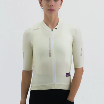 Camisa de ciclismo fem Safetti Latitude Melon