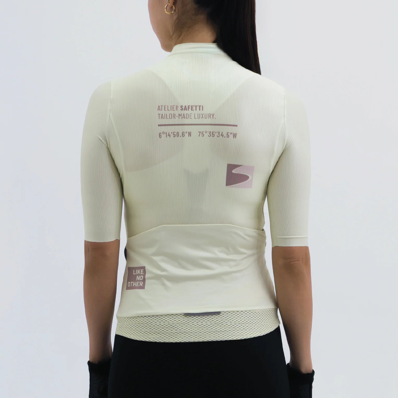 Camisa de ciclismo fem Safetti Latitude Melon