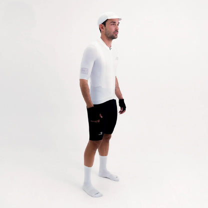 Camisa de ciclismo masc Safetti Latitude Blanca