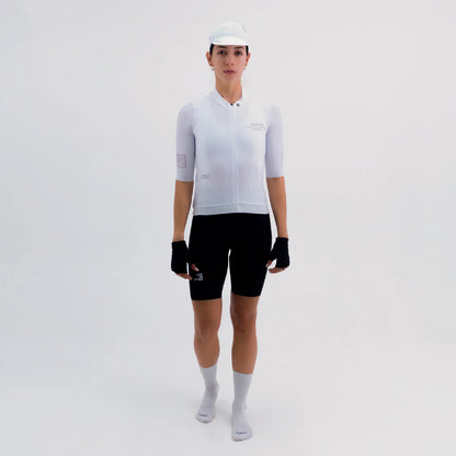 Camisa de ciclismo fem Safetti Latitude Blanca