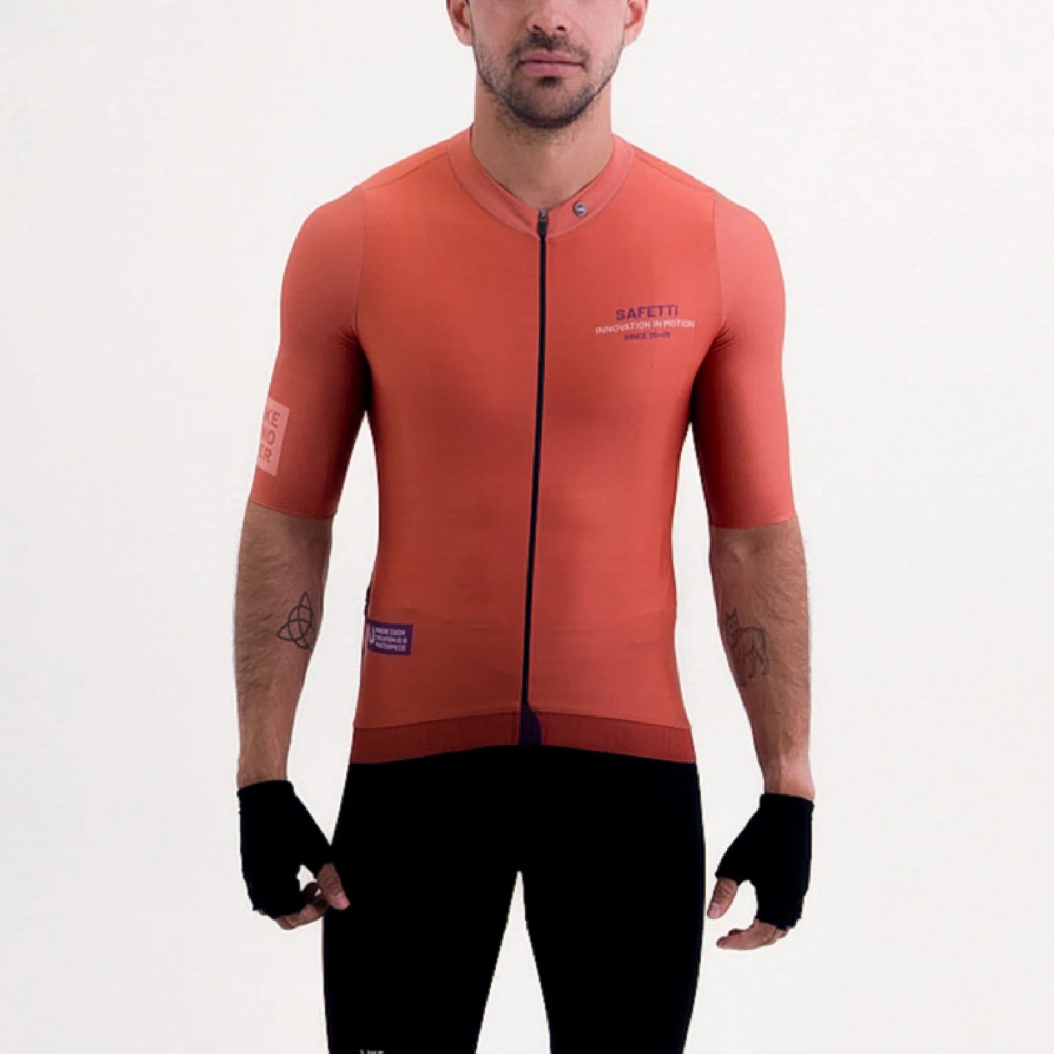 Camisa de ciclismo masc Safetti Latitude Brick
