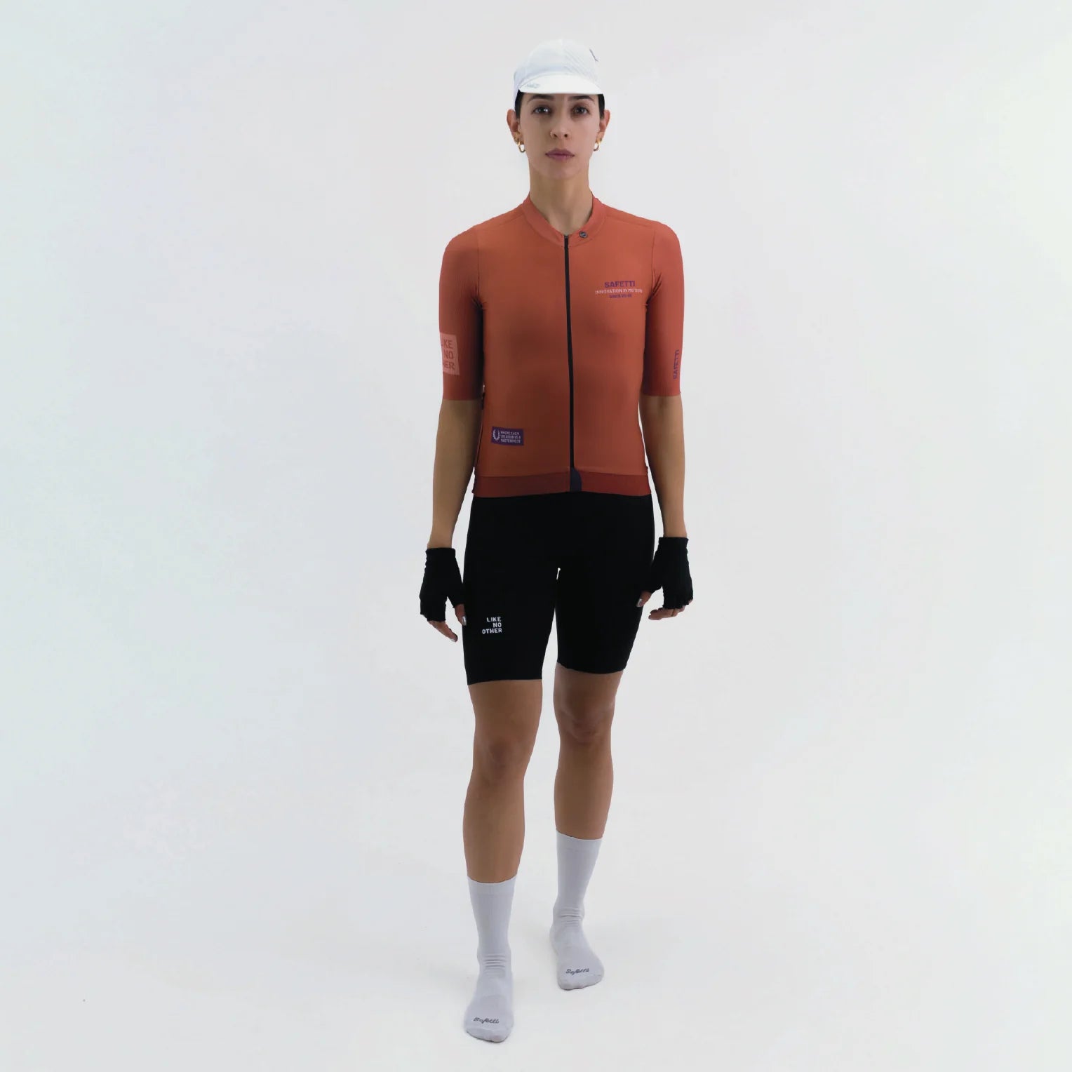 Camisa de ciclismo fem Safetti Latitude Brick